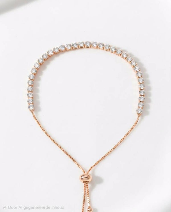 Bolo rose bracelet