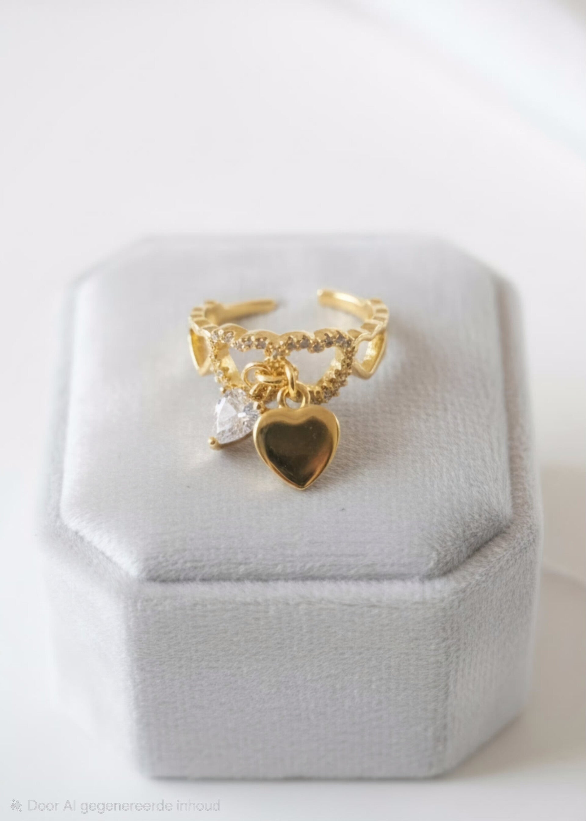 Valentino heart charm ring