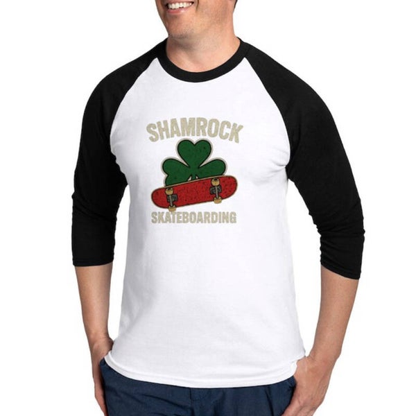 Shamrock  Keep Riding Men's Baseball Shirt
