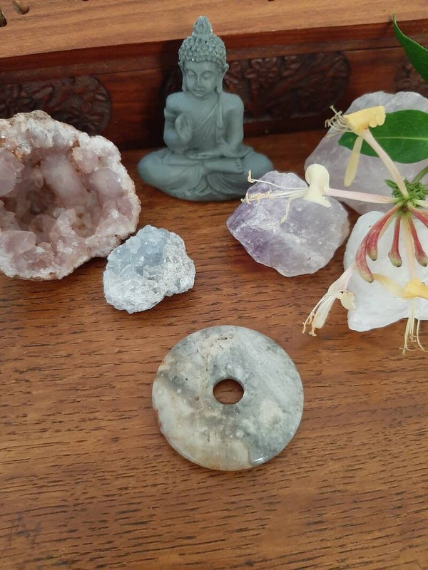 Crazy Lace (Kant) Agaat Donut 40 mm