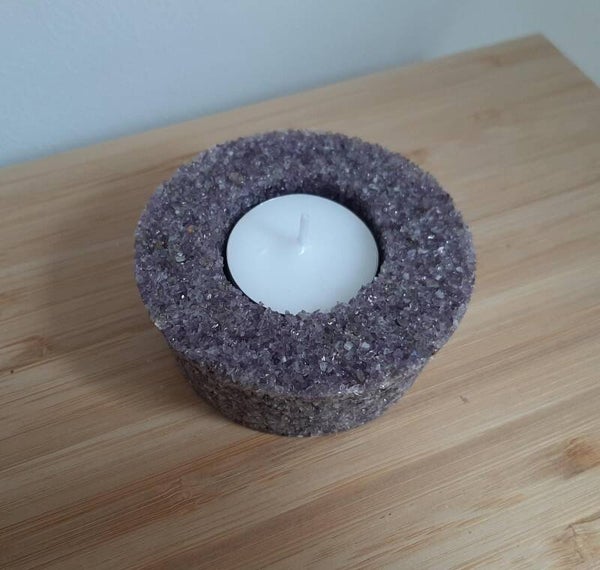 Amethist Theelichthouder Rond