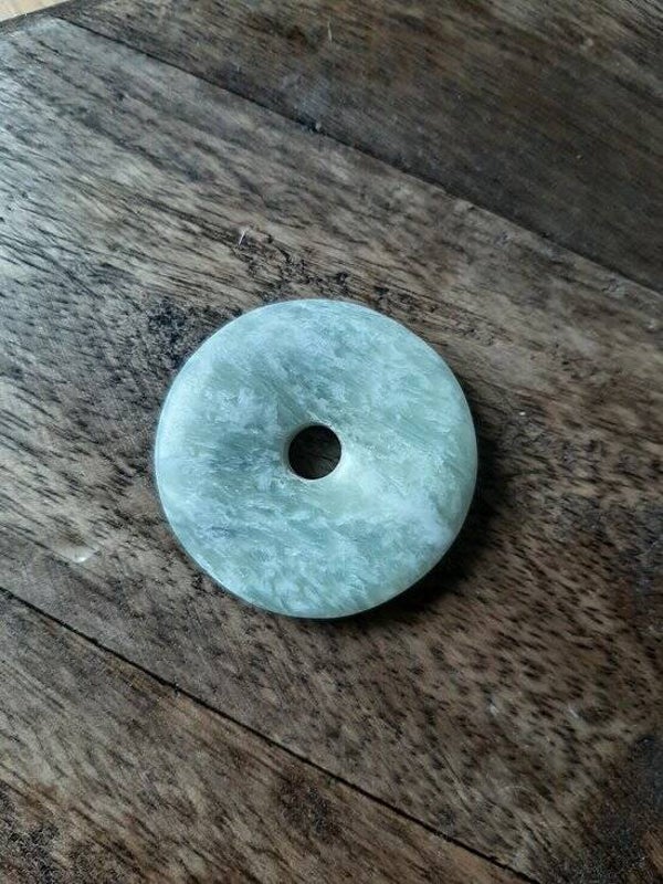 Jade Serpentijn Donut 40 mm