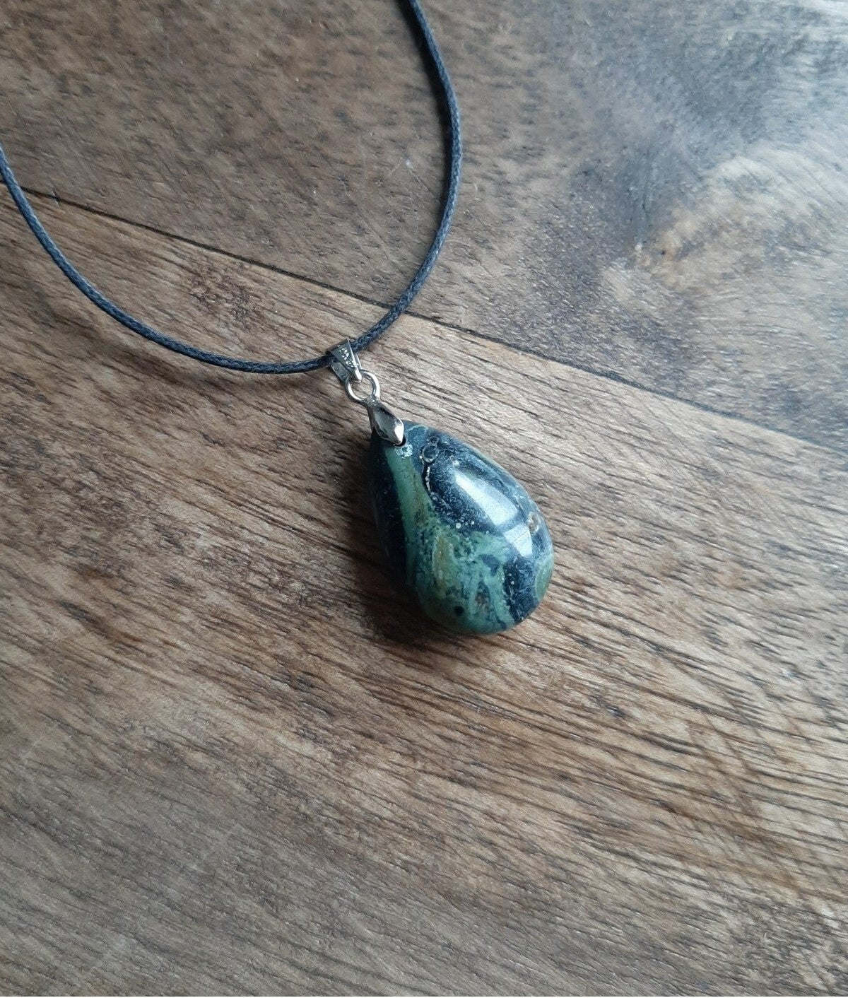 Jaspis Kambaba/Eldariet Druppel Hanger