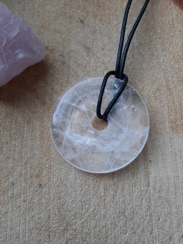 Bergkristal Donut 40 mm