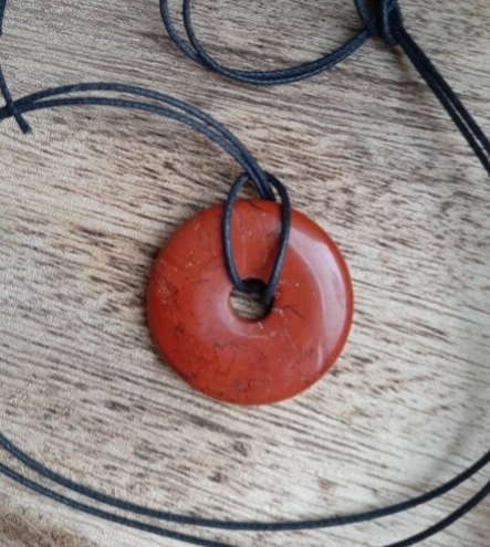 Jaspis Rood Donut 30 mm