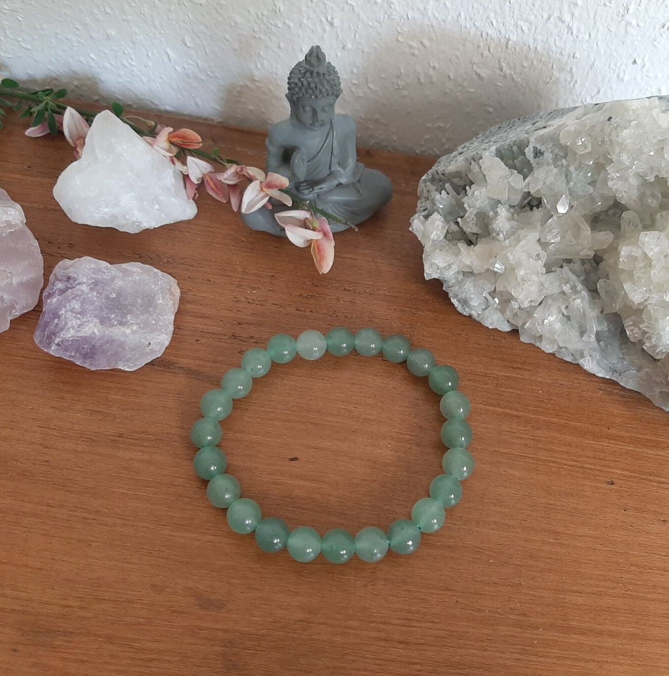 Aventurijn Groen Kralen-Armband 8 mm