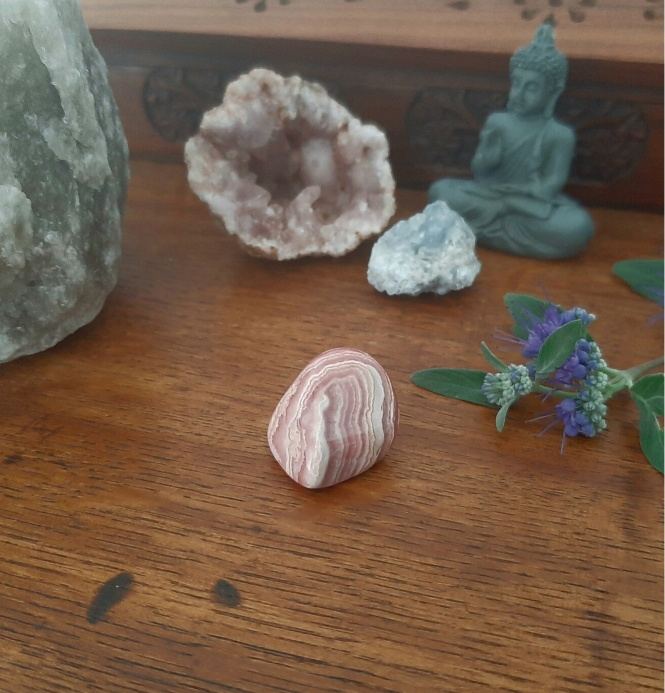 Rhodochrosiet Doorboorde Hanger