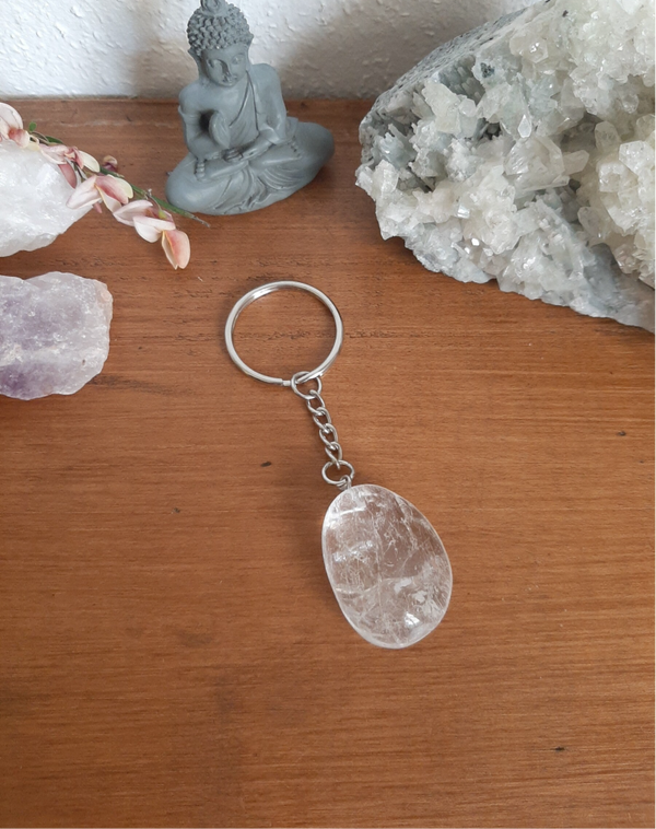Bergkristal Sleutelhanger