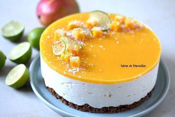 Tarta de queso con frutas