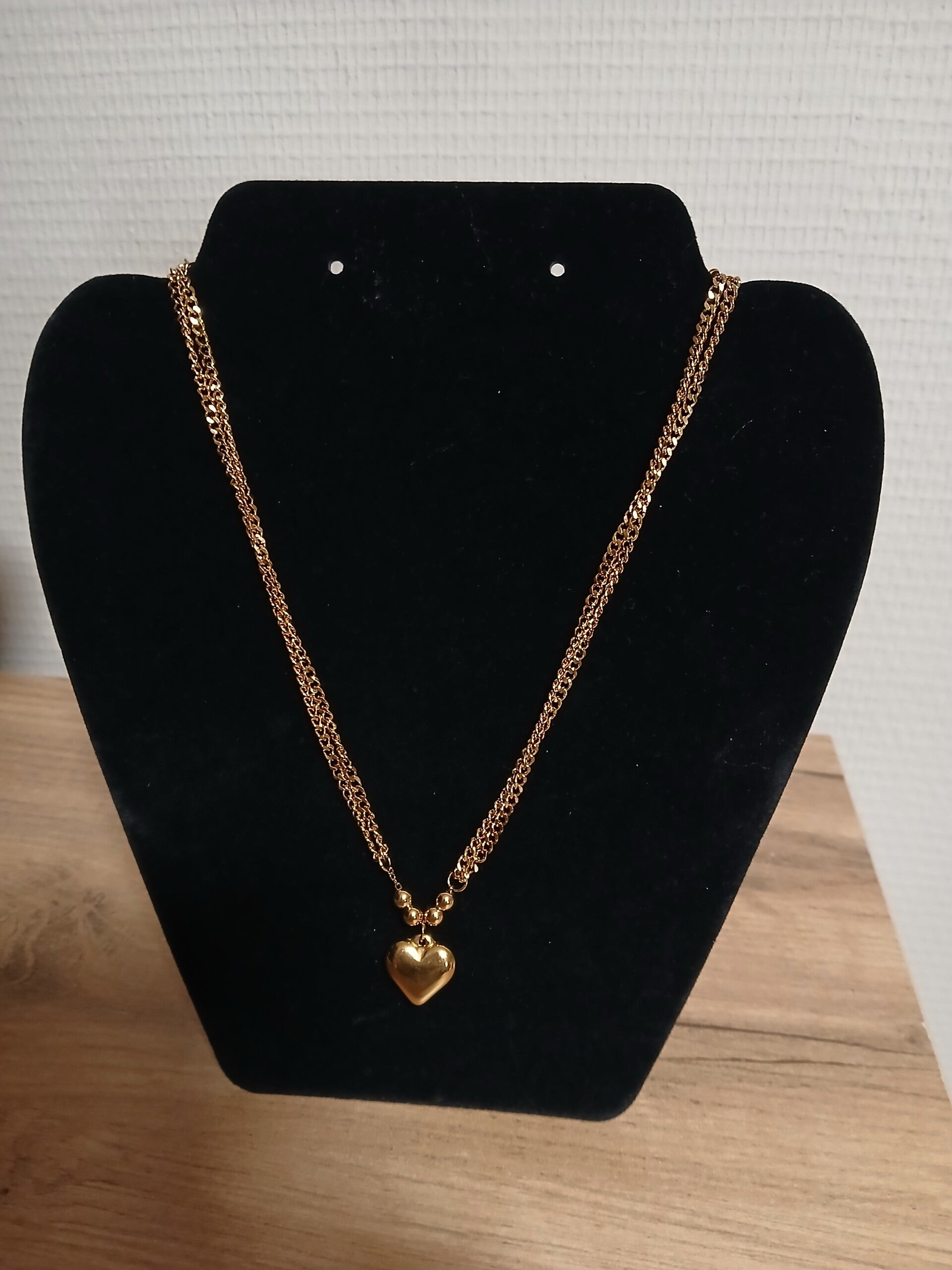 Dubbele ketting hartje