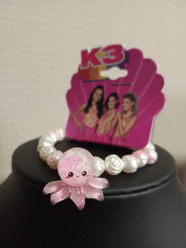 K3 Armband Roze Inktvis