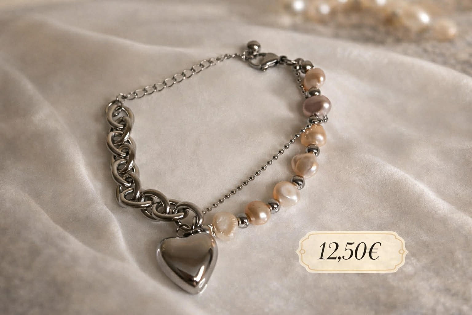 Armband Pearly Heart