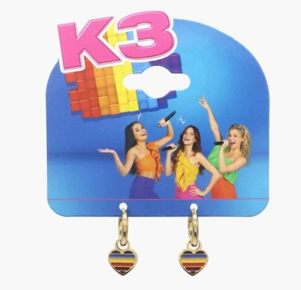 K3 Oorbellen Heart