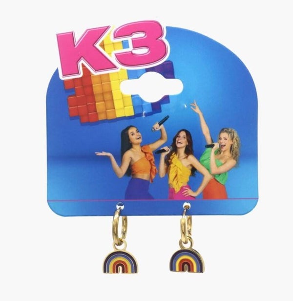 K3 Oorbellen Rainbow