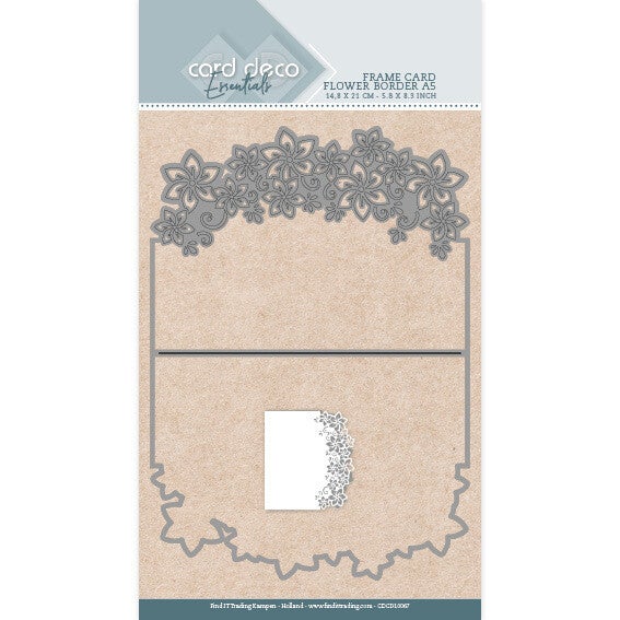 Card Deco Essentials Frame Dies - Flowers - A5