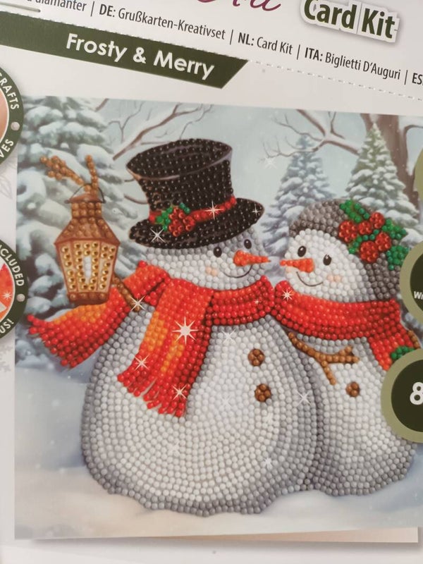 Crystal card kit Frosty & Merry