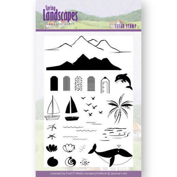 Clear Stamps - Jeanines Art- Spring Landscapes Sea 