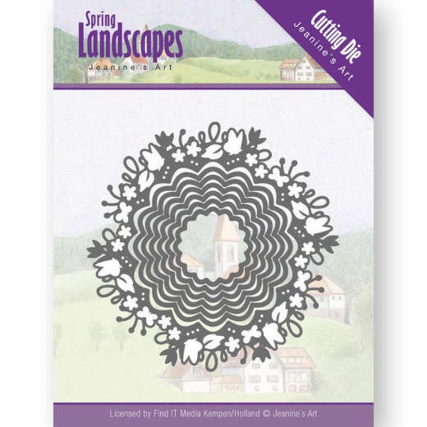 Dies - Jeanine's Art - Spring Landscapes - Spring Scalloped Circle 