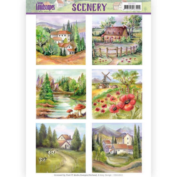 Die Cut Topper - Scenery Amy Design - Spring Landscapes 2