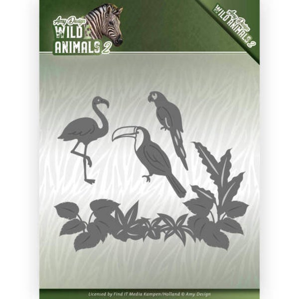 Dies - Amy Design - Wild Animals 2 - Tropical Birds  Amy Design 