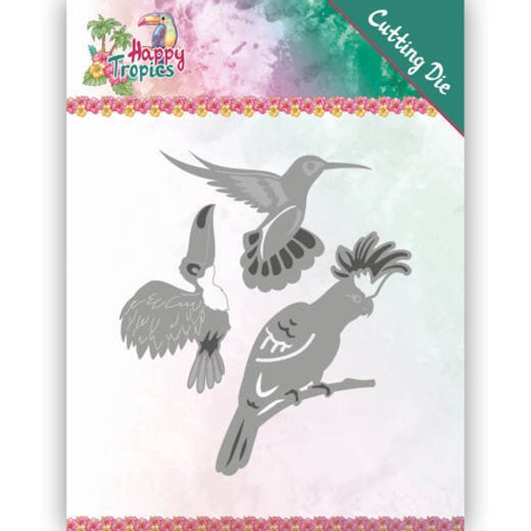 Dies - Yvonne Creations - Happy Tropics - Exotic Birds 
