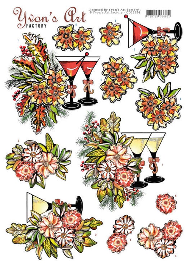 3D knipvel - Yvons Art - Christmas Lights