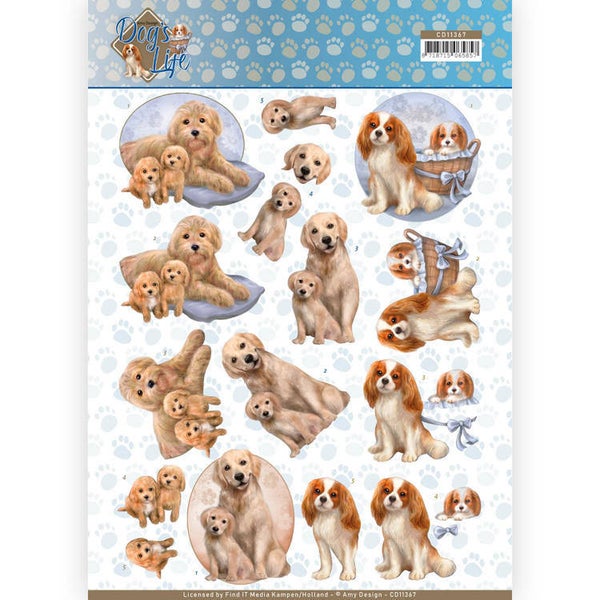 3D Knipvel - Amy Design - Dogs Life - Dog Mommy  Amy Design  CD11367