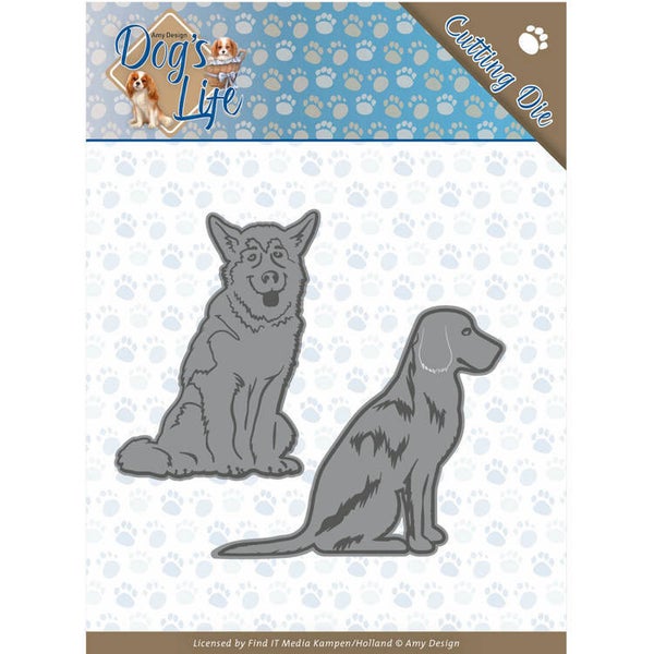 Dies - Amy Design - Dogs - Sitting Dogs 