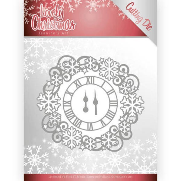 Dies - Jeanine's Art - Lovely Christmas - Lovely Clock Frame 