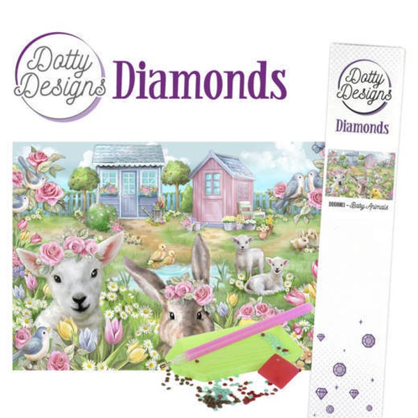 Dotty Designs Diamonds - Baby Animals 