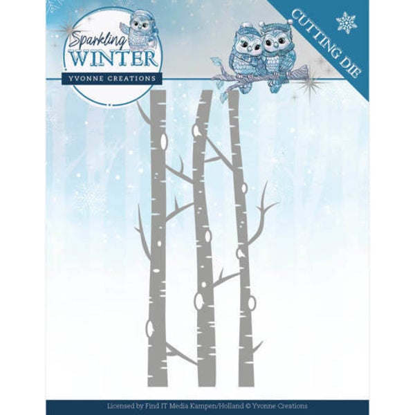 Dies - Yvonne Creations - Sparkling Winter - Birch Trees 
