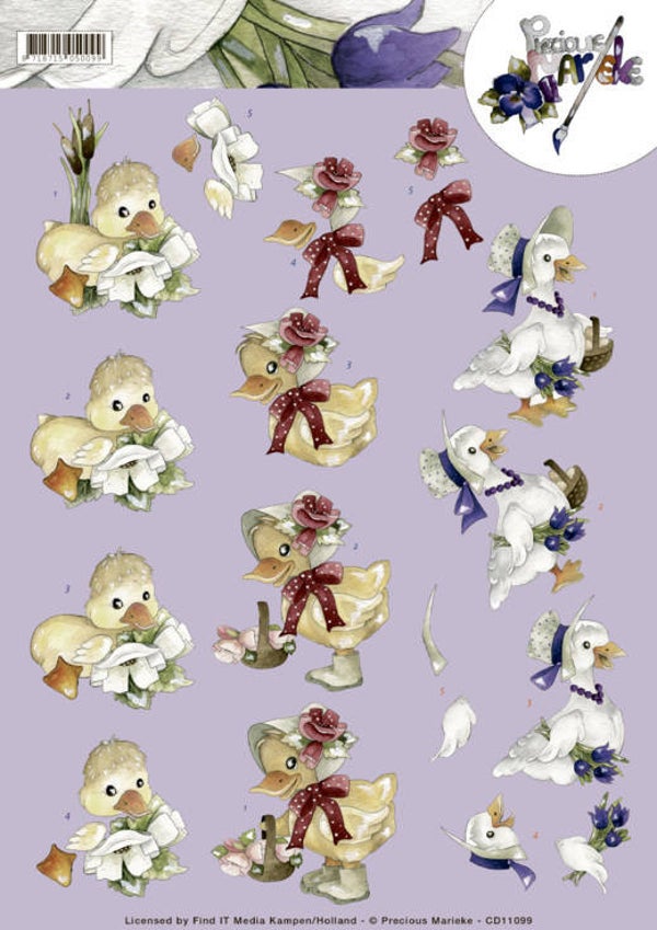 3D cutting sheet - Precious Marieke - Spring 