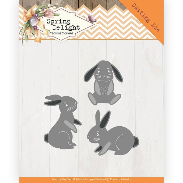 Dies - Precious Marieke - Spring Delight - Spring Bunnies 