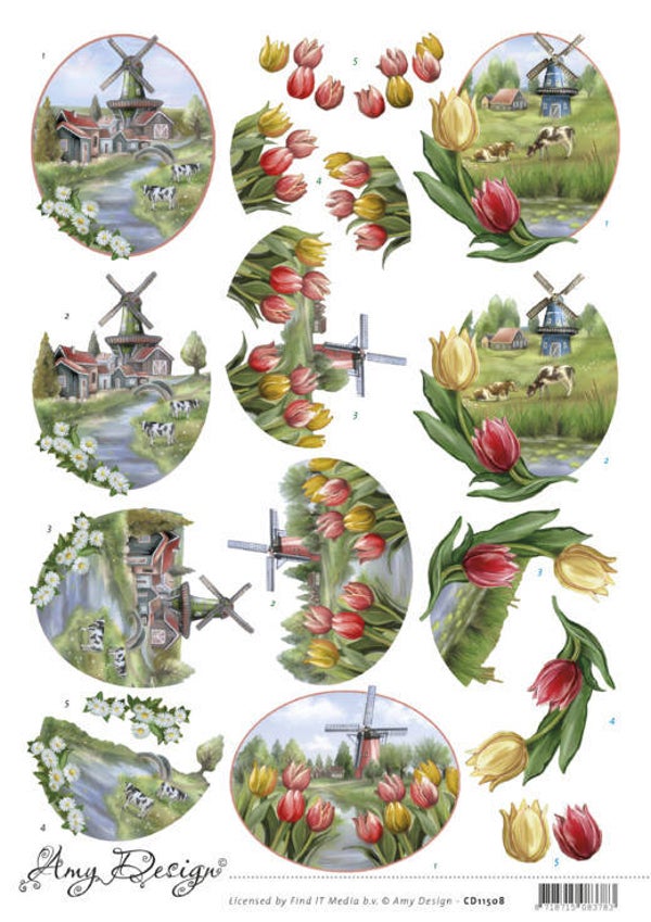 3D Cutting Sheet - Amy Design - Mills