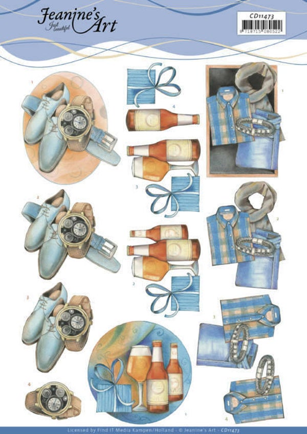 3D cutting sheet - Jeanine's Art - Gifts for Men