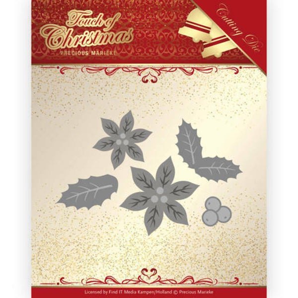 Dies - Precious Marieke - Touch of Christmas - Poinsettia 