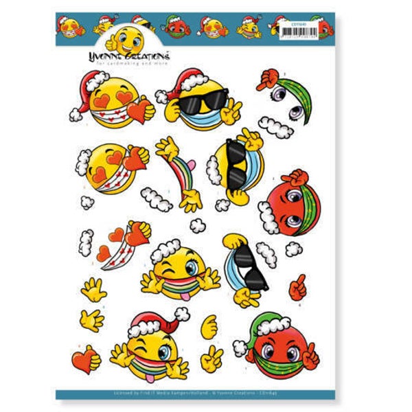 3D Cutting Sheet - Yvonne Creations - Covid Christmas 2