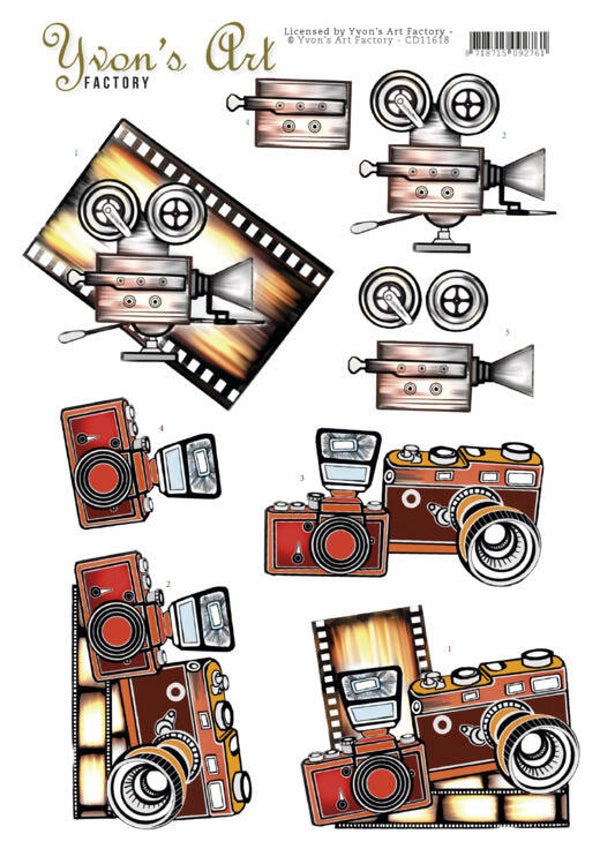 3D Cutting Sheet - Yvon's Art - Camera