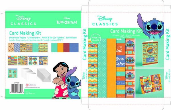 Lilo and Stitch - Card Making Kit - Makes 8 Cards Kit Paper Boutique