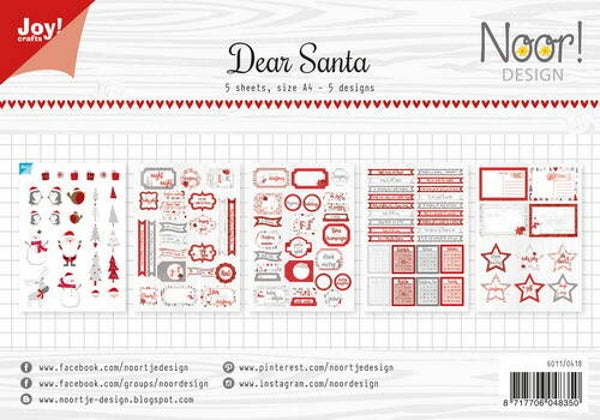 Joy! labelsheets cuttingsheet Dear Santa