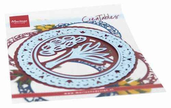 Creatables stencil Tulip doily