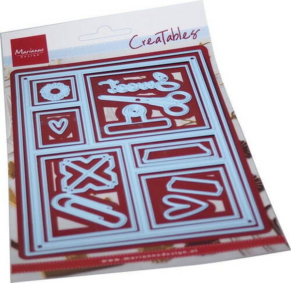 Creatables stencil Layout A6