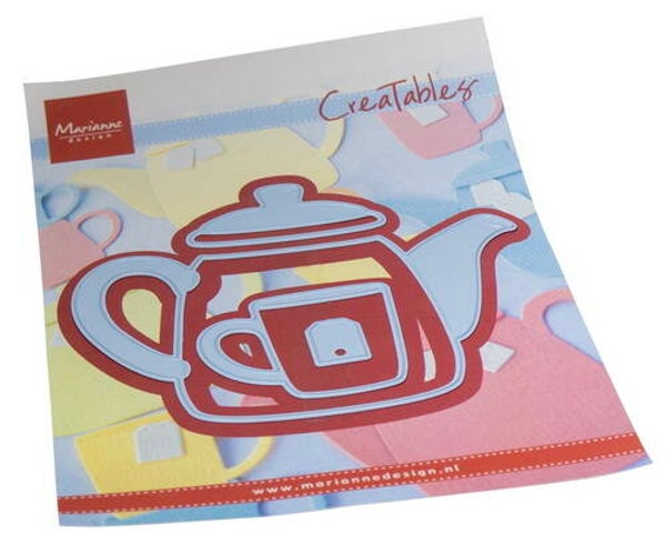Creatables stencil Teapot & glass
