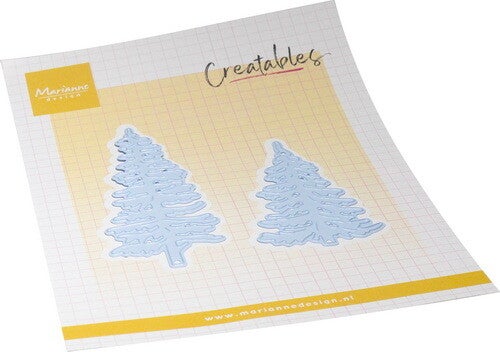 Creatables stencil Set of pine trees