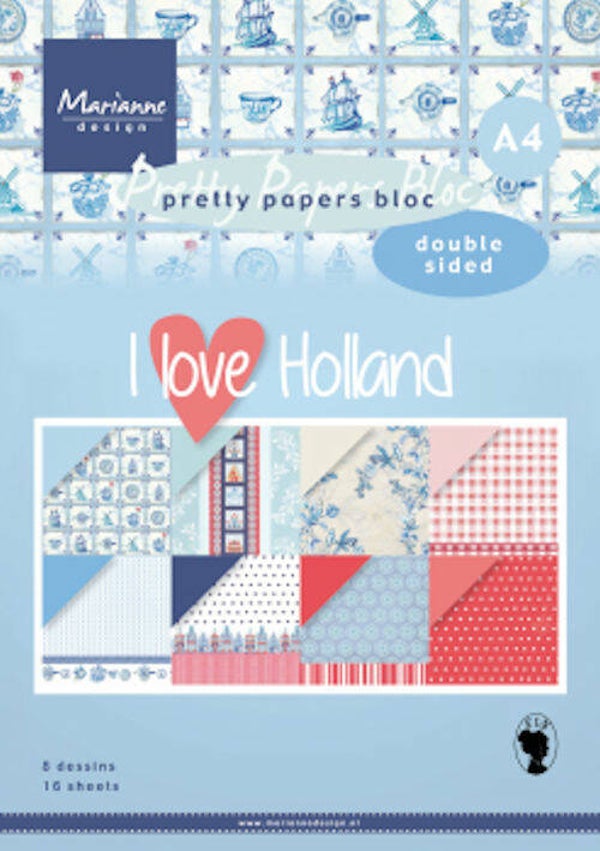 Pretty Papers bloc DZ I love Holland