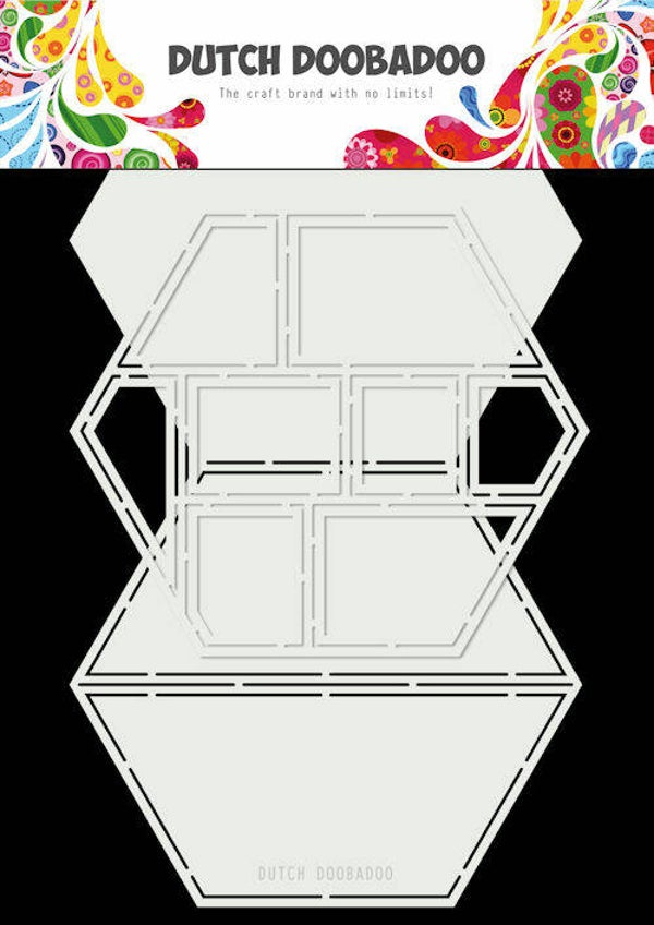 DDBD Card Art Easel Card Hexagon 2pc