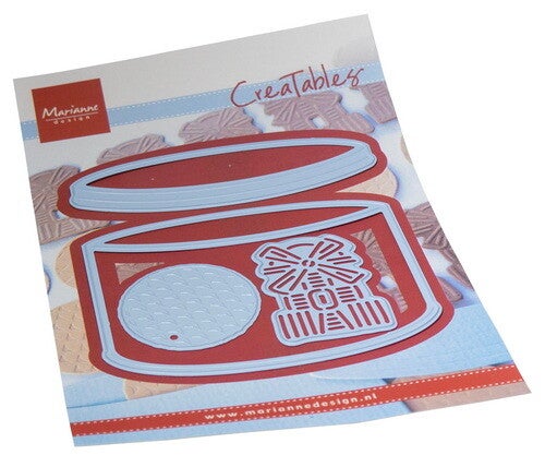 Creatables stencil Cookie jar