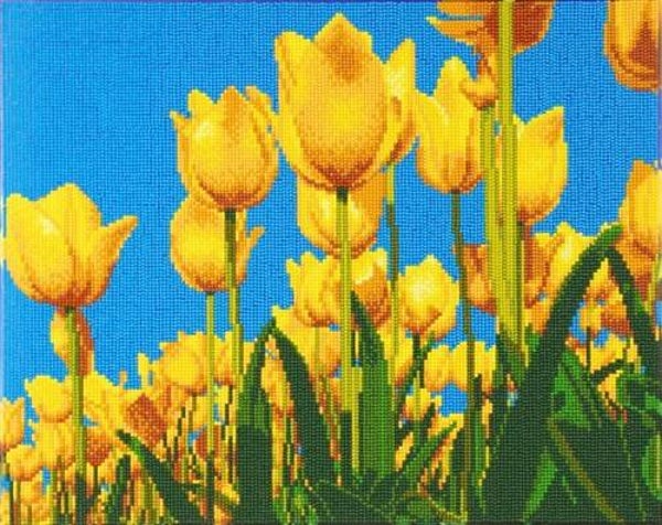 Crystal Art Kit, Spring Tulips (40x50cm/full)