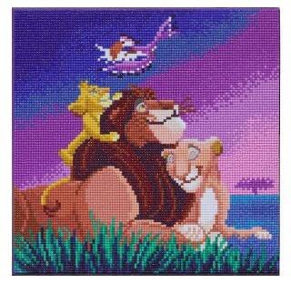 Crystal Art Kit® Disney Lion King Family (30x30)  CAK-DNY701M