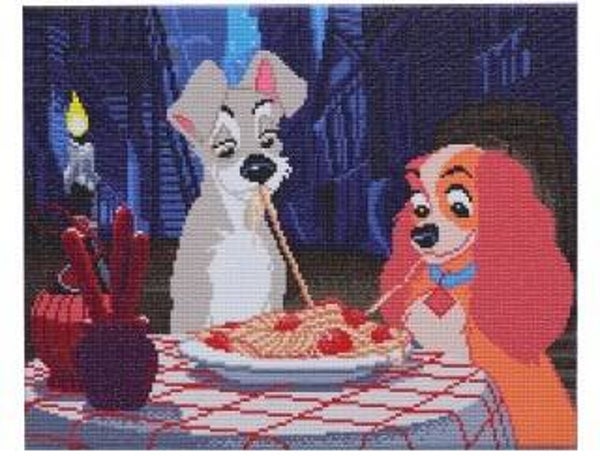 Crystal Art Kit® Disney Lady @ The Tramp (40x50)